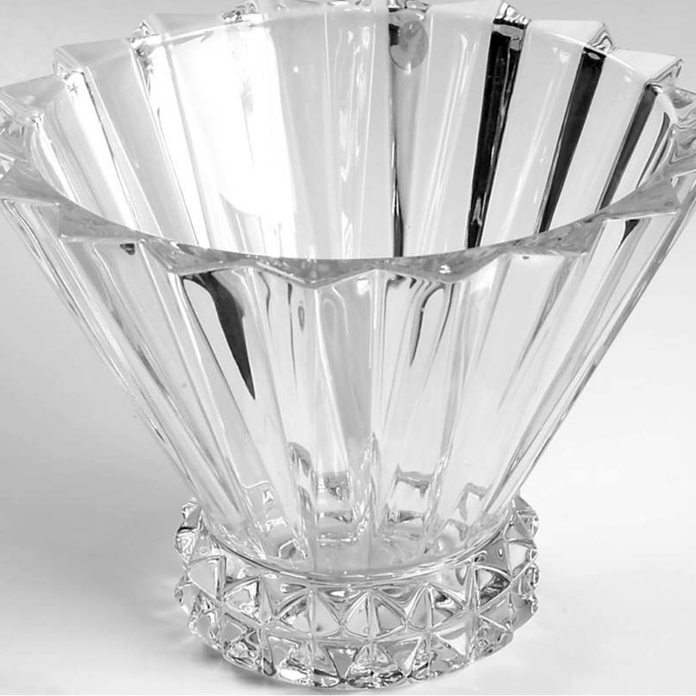 1990s Crystal flower vase by Rosenthal Chairish
